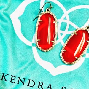 Kendra Scott Bright Red Elle Earrings